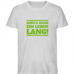 Grün und Weiss - Herren Premium Organic Shirt-6892